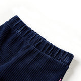 Vidaxl kinderbroek 92 ribfluweel marineblauw
