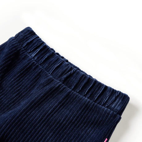 Vidaxl kinderbroek 92 ribfluweel marineblauw
