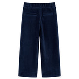 Vidaxl kinderbroek 128 ribfluweel marineblauw
