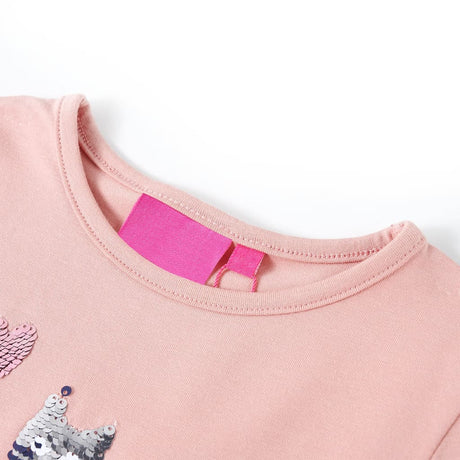 Vidaxl kindershirt met lange mouwen 128 lichtroze