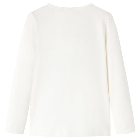 Vidaxl kindershirt met lange mouwen 104 ecru