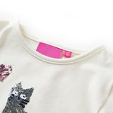 Vidaxl kindershirt met lange mouwen 128 ecru