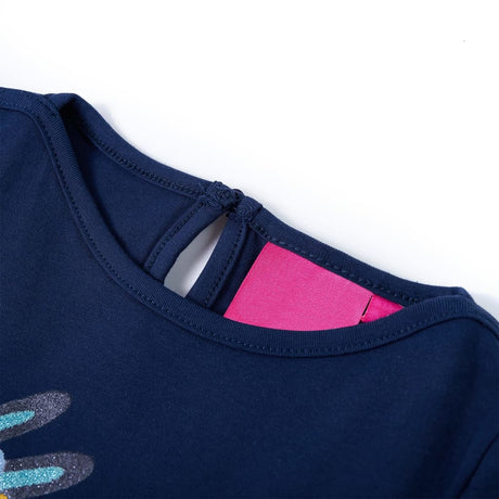 Vidaxl kindershirt met lange mouwen 116 marineblauw