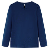 Vidaxl kindershirt met lange mouwen 140 marineblauw