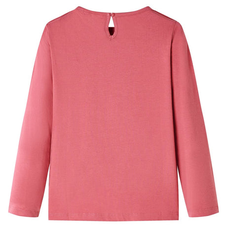 Vidaxl kindershirt met lange mouwen 128 oudroze