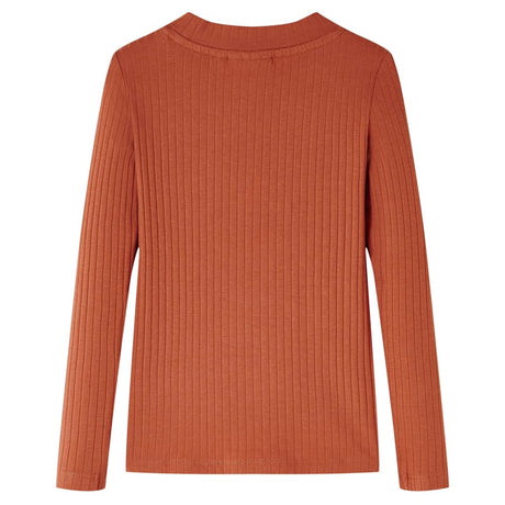 Vidaxl kindershirt met lange mouwen 104 cognackleurig