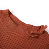 Vidaxl kindershirt met lange mouwen 116 cognackleurig