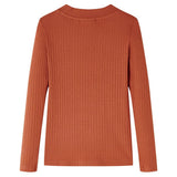 VidaXL Kindershirt met lange mouwen 140 cognackleurig