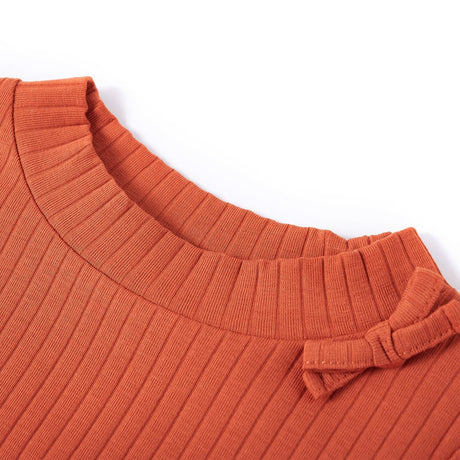 Vidaxl kindershirt met lange mouwen 92 oranjebruin