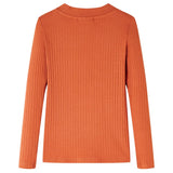 Vidaxl kindershirt met lange mouwen 104 oranjebruin