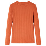 Vidaxl kindershirt met lange mouwen 116 oranjebruin