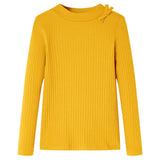 Vidaxl kindershirt met lange mouwen 92 okerkleurig