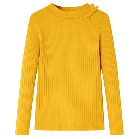 Vidaxl kindershirt met lange mouwen 92 okerkleurig