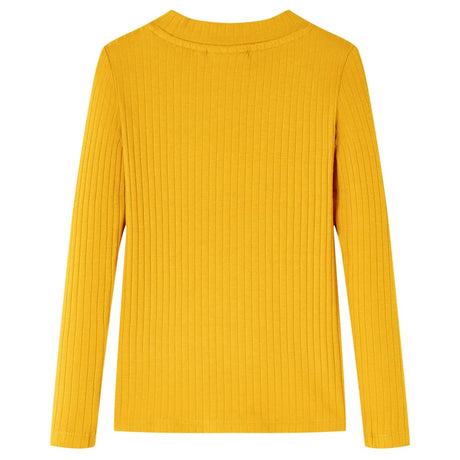 Vidaxl kindershirt met lange mouwen 92 okerkleurig