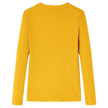 Vidaxl kindershirt met lange mouwen 116 okerkleurig