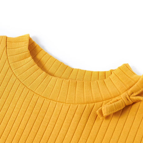 Vidaxl kindershirt met lange mouwen 116 okerkleurig