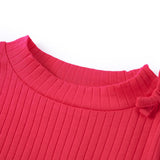 Vidaxl kindershirt met lange mouwen 128 felroze