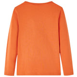 Vidaxl kindershirt met lange mouwen 128 oranjebruin
