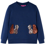 Vidaxl kindertrui 128 marineblauw