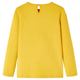 Vidaxl kindershirt met lange mouwen 128 okerkleurig