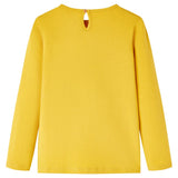 Vidaxl kindershirt met lange mouwen 140 okerkleurig