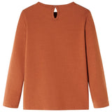 VidaXL Kindershirt met lange mouwen 104 cognackleurig