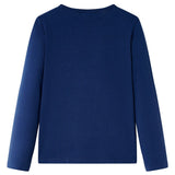 Vidaxl kindershirt met lange mouwen 92 marineblauw