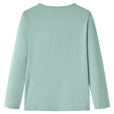 VidaXL Kindershirt met lange mouwen 104 middelmintkleurig
