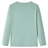 Vidaxl kindershirt met lange mouwen 116 middelmintkleurig