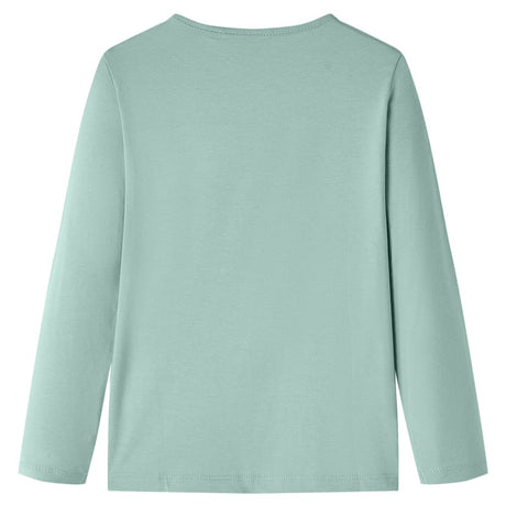 Vidaxl kindershirt met lange mouwen 128 middelmintkleurig