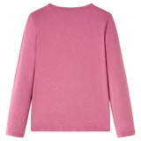 Vidaxl kindershirt met lange mouwen 92 frambozenkleurig