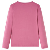 VidaXL Kindershirt met lange mouwen 140 frambozenkleurig