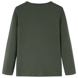 Vidaxl kindershirt met lange mouwen 104 kakikleurig