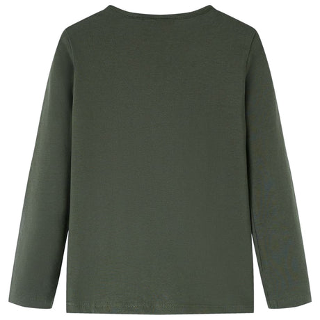 Vidaxl kindershirt met lange mouwen 128 kakikleurig