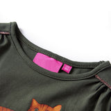 Vidaxl kindershirt met lange mouwen 128 kakikleurig