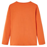 Vidaxl kindershirt met lange mouwen 128 oranjebruin