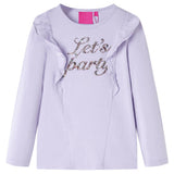 Vidaxl kindershirt met lange mouwen 104 lichtlila