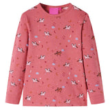Vidaxl kinderpyjama met lange mouwen 104 oudroze