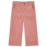 Vidaxl kinderbroek 92 ribfluweel oudroze