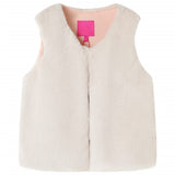 VidaXL Kinderjas 128 kunstvacht beige