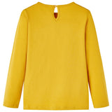 Vidaxl kindershirt met lange mouwen 92 okerkleurig