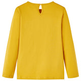 VidaXL Kindershirt met lange mouwen 140 okerkleurig