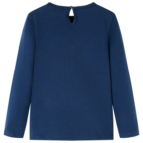 Vidaxl kindershirt met lange mouwen 104 marineblauw
