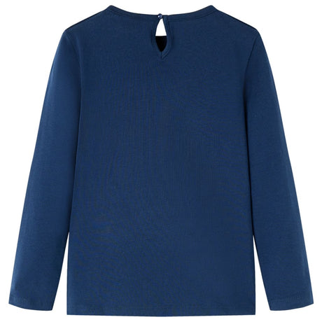 Vidaxl kindershirt met lange mouwen 128 marineblauw