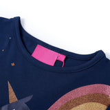 Vidaxl kindershirt met lange mouwen 92 marineblauw