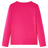 VidaXL Kindershirt met lange mouwen 128 felroze