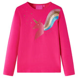 Vidaxl kindershirt met lange mouwen 140 felroze