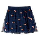VidaXL Kinderrokje met tule 128 marineblauw
