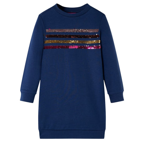 Vidaxl kinderjurk 92 marineblauw