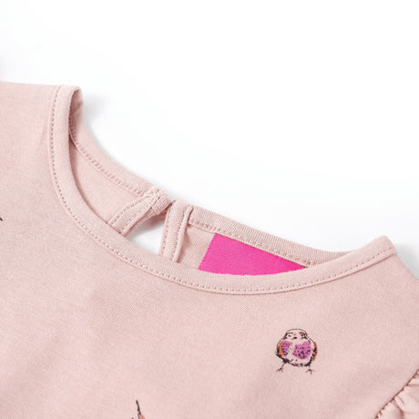 Vidaxl kindershirt met lange mouwen 116 roze